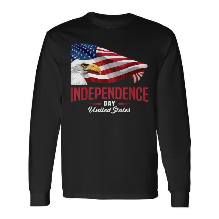 Independence Day 4Th July Flag Patriotic Eagle Long Sleeve T-Shirt T-Shirt