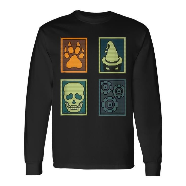Inscryption Psychological Horror Card Categories Spooky Game Spooky Long Sleeve T-Shirt