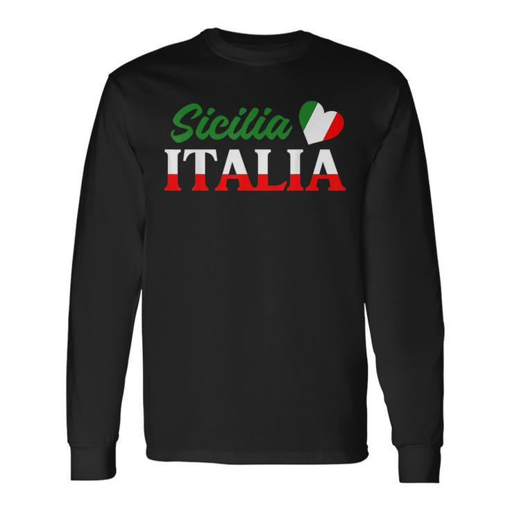 Italian City Italy Born Culture Cute Sicilia Italia Long Sleeve T-Shirt T-Shirt