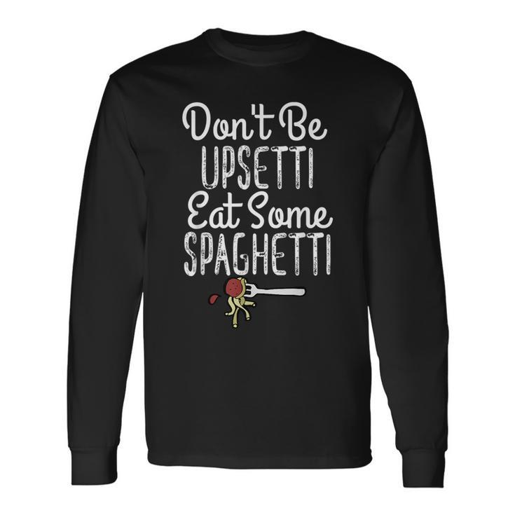 Italian Pasta Trendy Meatball & Spaghetti Long Sleeve T-Shirt T-Shirt