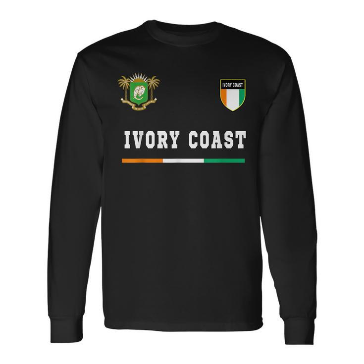 Ivory Coast SportSoccer Jersey Flag Football Long Sleeve T-Shirt T-Shirt
