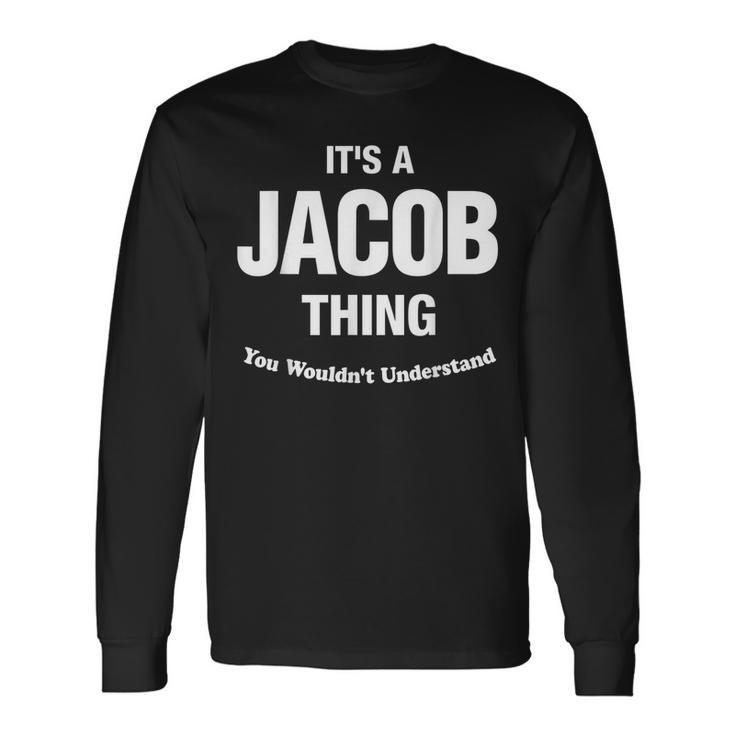 Jacob Thing Name Reunion Reunion Long Sleeve T-Shirt T-Shirt