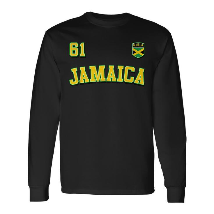 Jamaica 61 Independence Day 2023 Jamaican Flag Clothing Jamaican Flag Long Sleeve T-Shirt T-Shirt