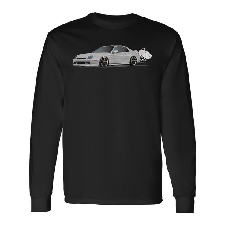 Jdm Prelude Bb5 Si Illustrated Graphic Long Sleeve T-Shirt