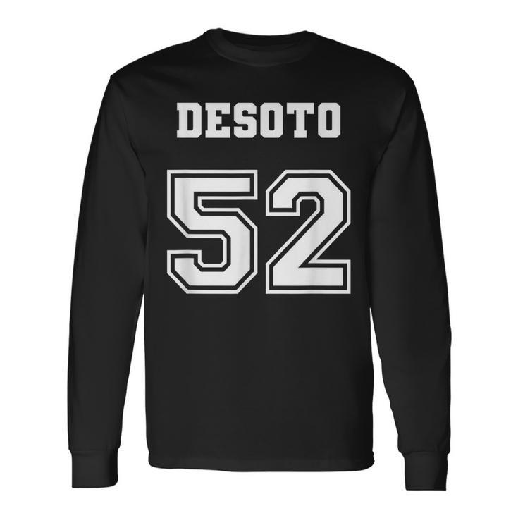 Jersey Style Desoto De Soto 52 1952 Antique Classic Car Long Sleeve T-Shirt