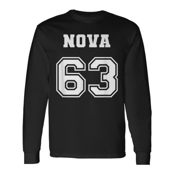 Jersey Style Nova 63 1963 Classic Old School Muscle Car Long Sleeve T-Shirt T-Shirt