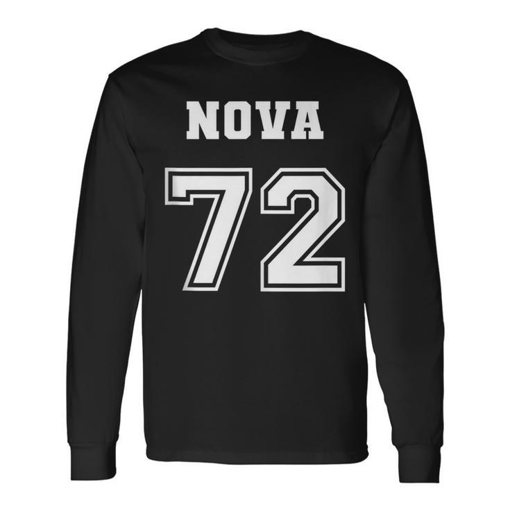 Jersey Style Nova 72 1972 Classic Old School Muscle Car Long Sleeve T-Shirt T-Shirt