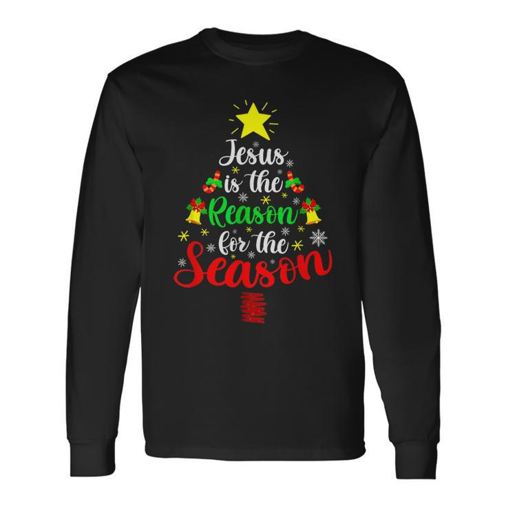 Jesus Is The Reason For The Season Christmas Family Matching Long Sleeve T-Shirt