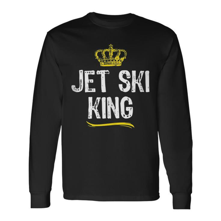 Jet Ski King Boys Lover Jetski Skiing Cool King Long Sleeve T-Shirt T-Shirt