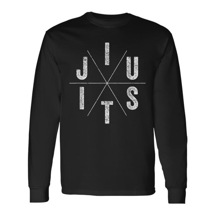 Jiu Jitsu Bjj Vintage Brazilian Jiu Jitsu Long Sleeve T-Shirt