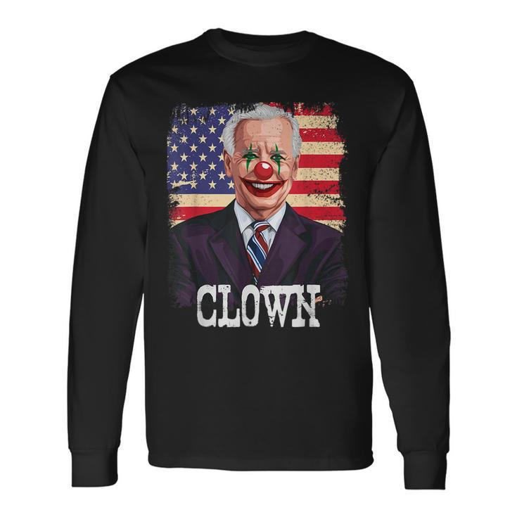 Joe Biden Is A Clown Political Horror Halloween Costume Halloween Costume Long Sleeve T-Shirt Gifts ideas