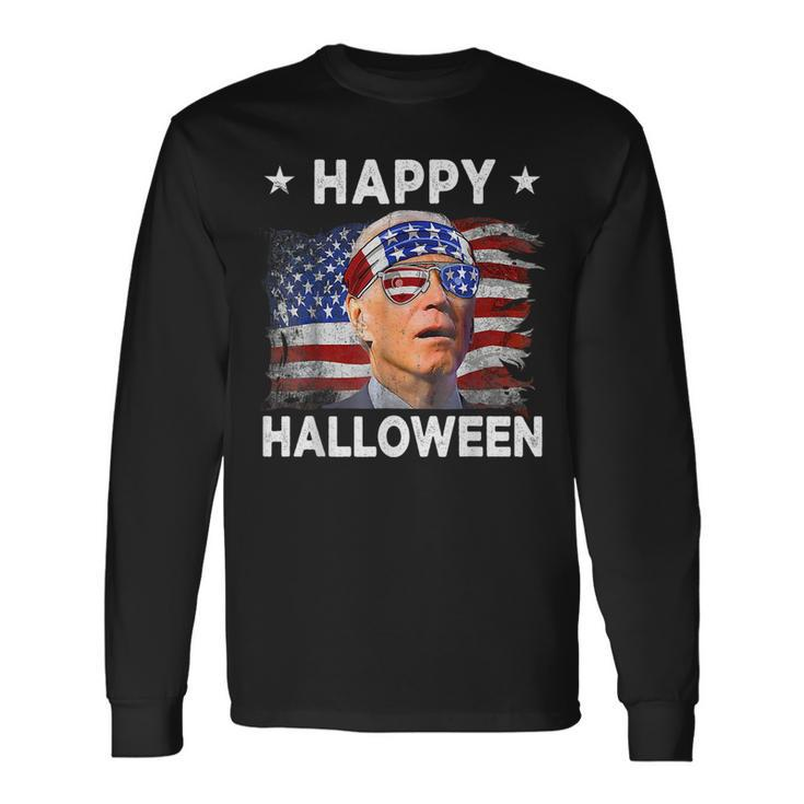Joe Biden Happy Halloween 4Th Of July Joe Biden Halloween Long Sleeve T-Shirt T-Shirt