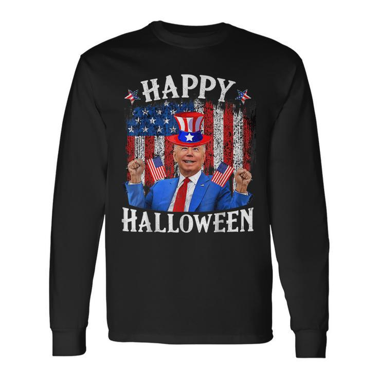 Joe Biden Happy Halloween For Fourth Of July Woman Long Sleeve T-Shirt T-Shirt