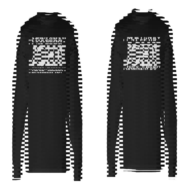 John Personal Name John Long Sleeve T-Shirt
