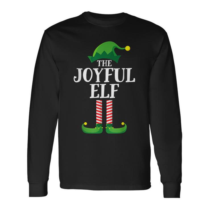 Joyful Elf Matching Family Group Christmas Party Long Sleeve T-Shirt