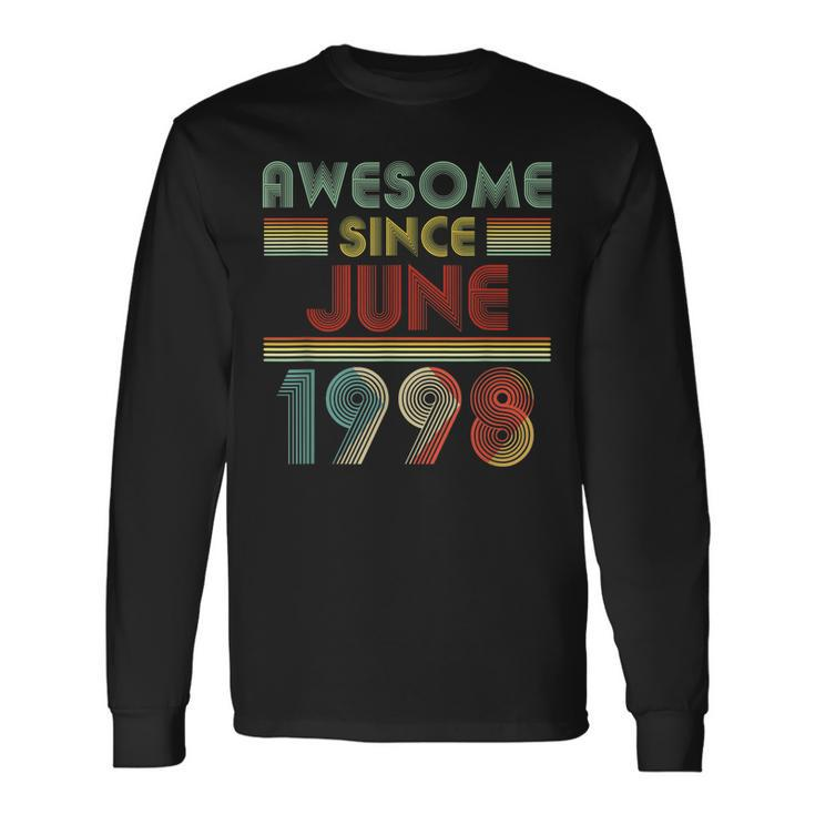 June 1998 21 Years Old 21St Birthday Decorations Long Sleeve T-Shirt T-Shirt