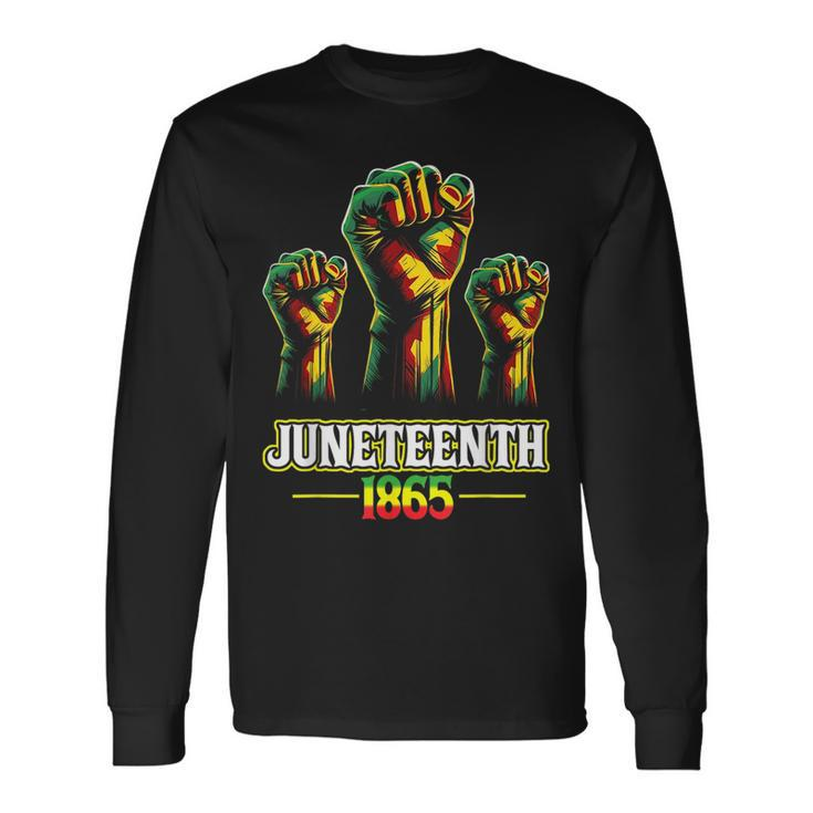 Junenth 1865 Black History African American Freedom Long Sleeve T-Shirt T-Shirt