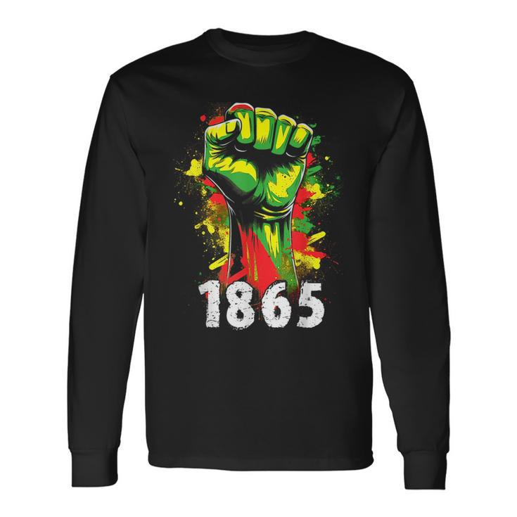 Junenth 1865 Black History African American Freedom Long Sleeve T-Shirt