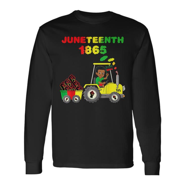 Junenth 1865 In Tractor Toddler Boys Fist Long Sleeve T-Shirt