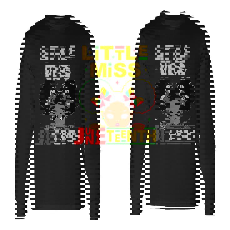 Junenth Celebrating 1865 Cute Black Girls Toddler 1865 Long Sleeve T-Shirt T-Shirt