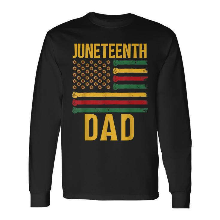 Junenth Dad 1865 Black African Father Daddy Papa Long Sleeve T-Shirt T-Shirt