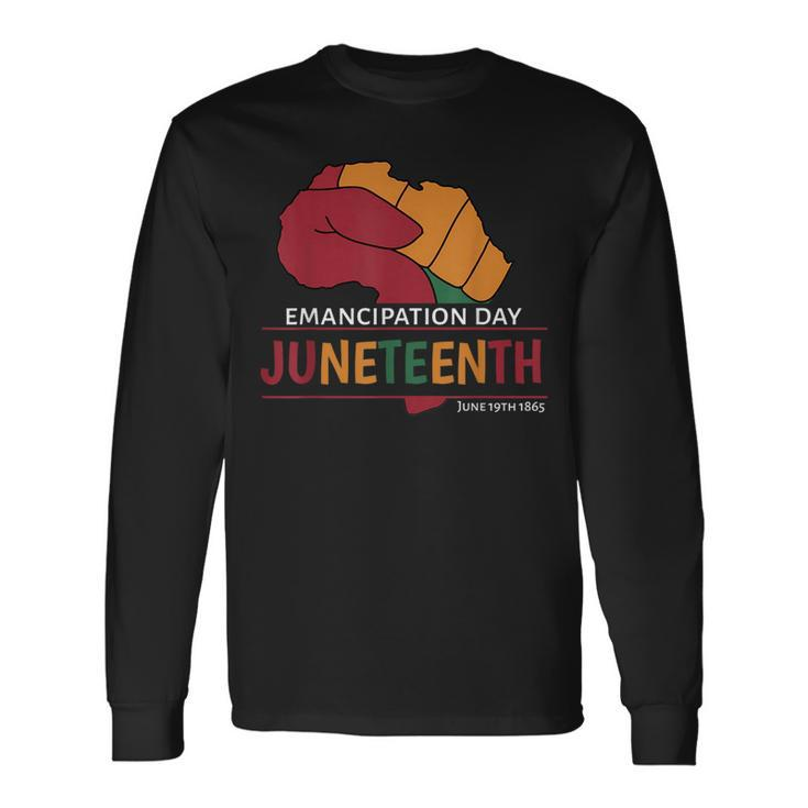 Junenth Is My Emancipation Day Black King Queen Long Sleeve T-Shirt T-Shirt