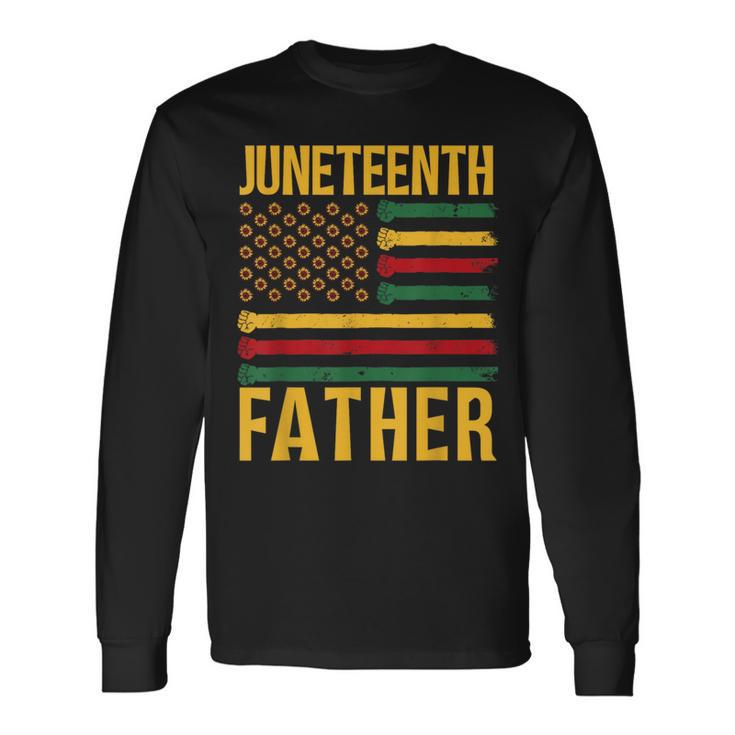 Junenth Father 1865 African Black Dad Daddy Papa Long Sleeve T-Shirt T-Shirt