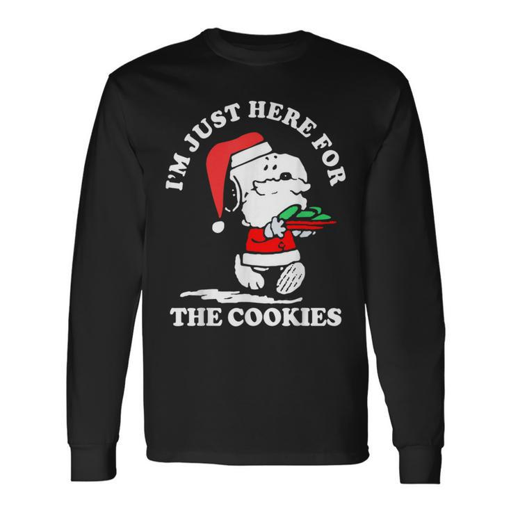 Im Just Here For The Cookies Christmas Long Sleeve T-Shirt