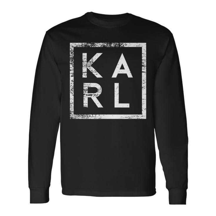 Karl Minimalism Long Sleeve T-Shirt
