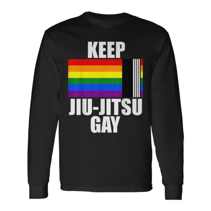 Keep Jiu Jitsu Gay Lgbt Gay Pride Month 2023 Ally Flag Long Sleeve T-Shirt T-Shirt