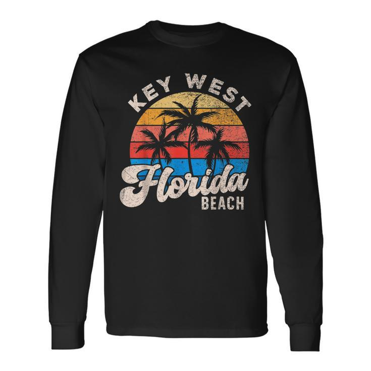 Key West Florida Beach Summer Travel Surf Matching Long Sleeve T-Shirt