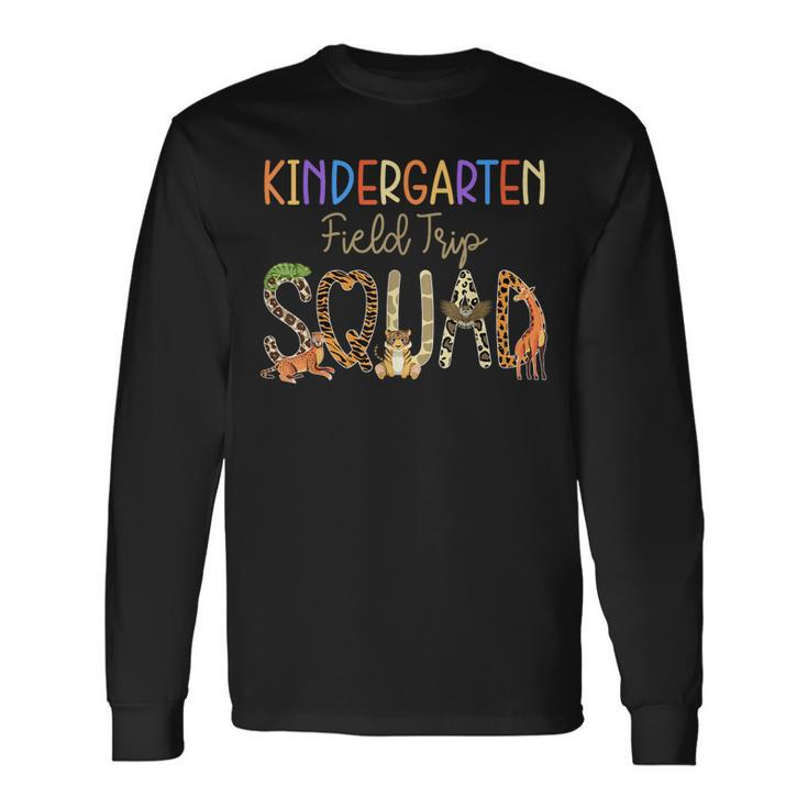 Kindergarten Students School Zoo Field-Trip Squad Matching Long Sleeve T-Shirt T-Shirt