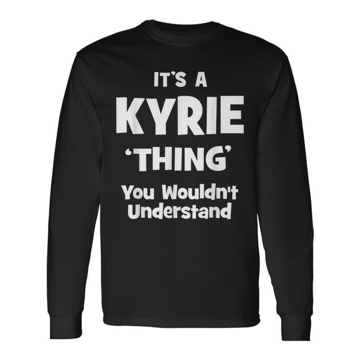 Kyrie Thing Name Long Sleeve T-Shirt