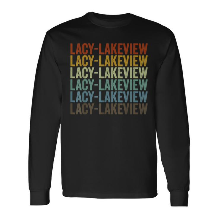 Lacy-Lakeview City Retro Long Sleeve T-Shirt