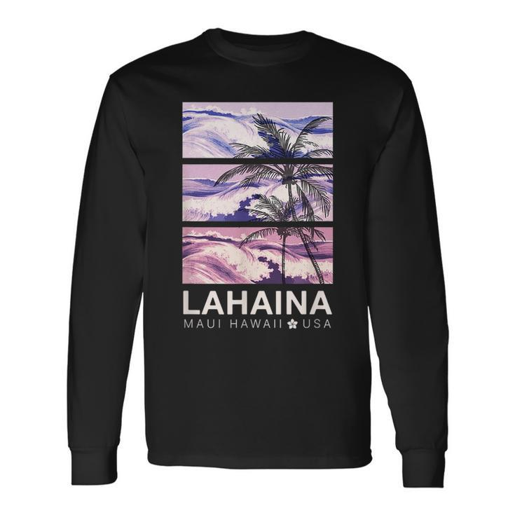 Lahaina Maui Vintage Hawaiian Long Sleeve