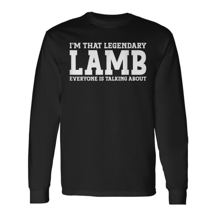Lamb Surname Team Last Name Lamb Long Sleeve T-Shirt T-Shirt