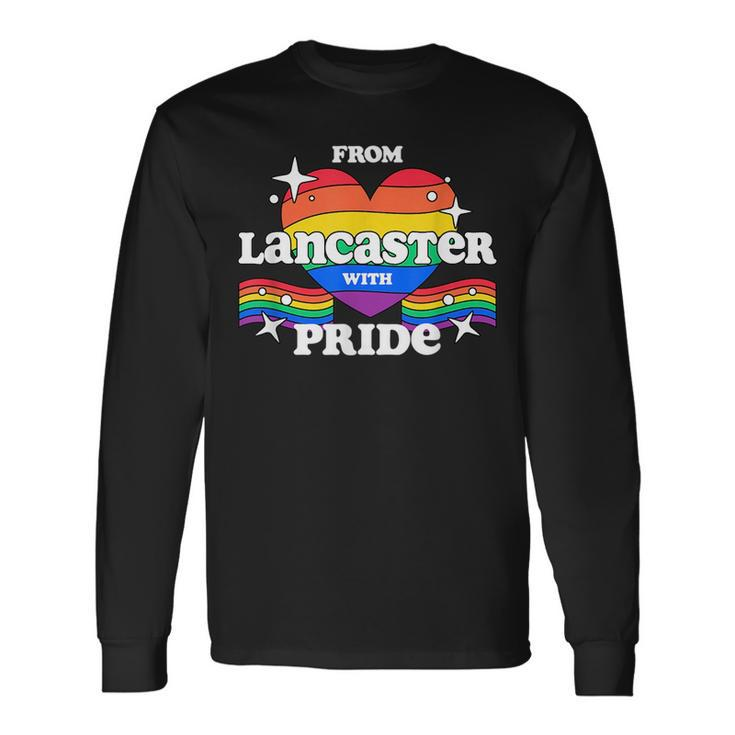 From Lancaster With Pride Lgbtq Gay Lgbt Homosexual Long Sleeve T-Shirt Gifts ideas