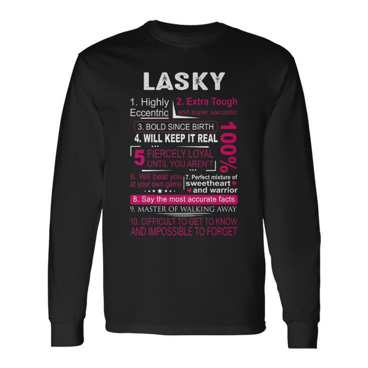 Lasky Name Lasky Name V2 Long Sleeve T-Shirt