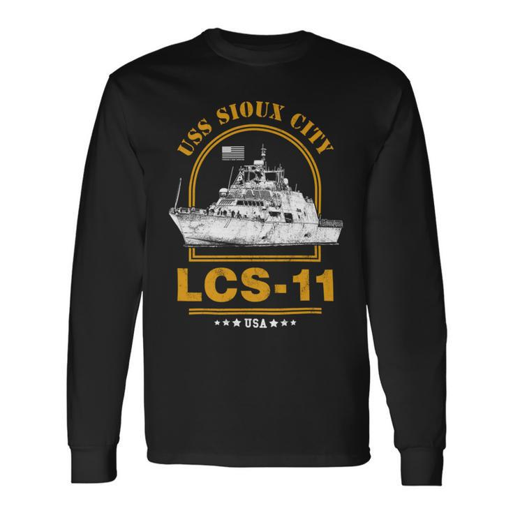 Lcs-11 Uss Sioux City Long Sleeve T-Shirt