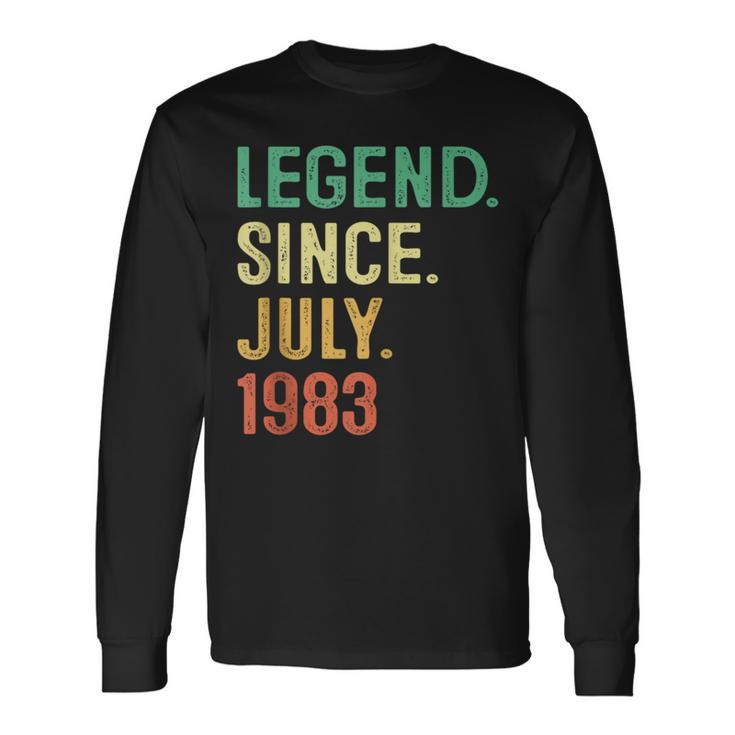 Legend Since July 1983 40Th Birthday 40 Years Old 40Th Birthday Long Sleeve T-Shirt T-Shirt