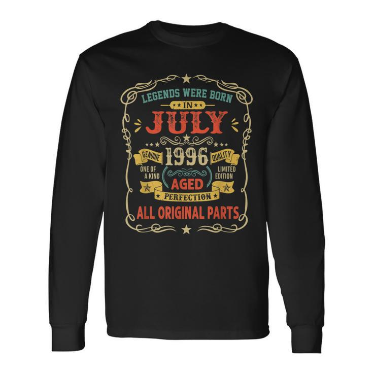 Legends Were Born In July 1996 26Th Birthday Long Sleeve T-Shirt