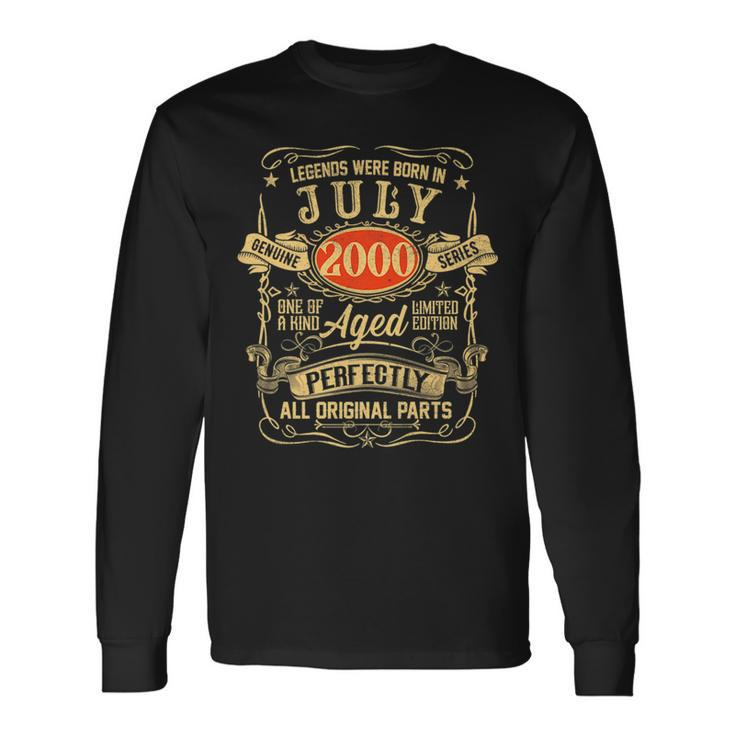 Legends Were Born In July 2000 21St Birthday 21 Years Old 21St Birthday Long Sleeve T-Shirt T-Shirt Gifts ideas