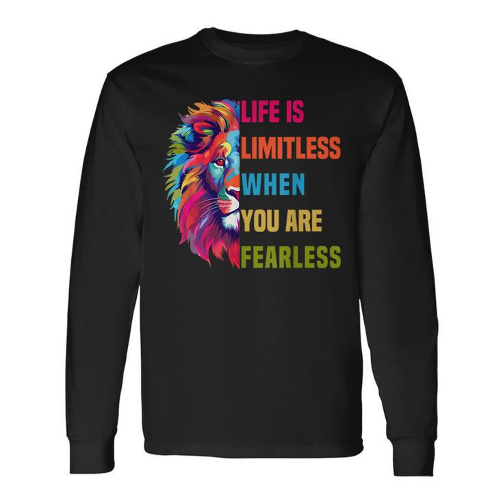 Leo Season Lion Motivational Inspirational Long Sleeve T-Shirt Gifts ideas