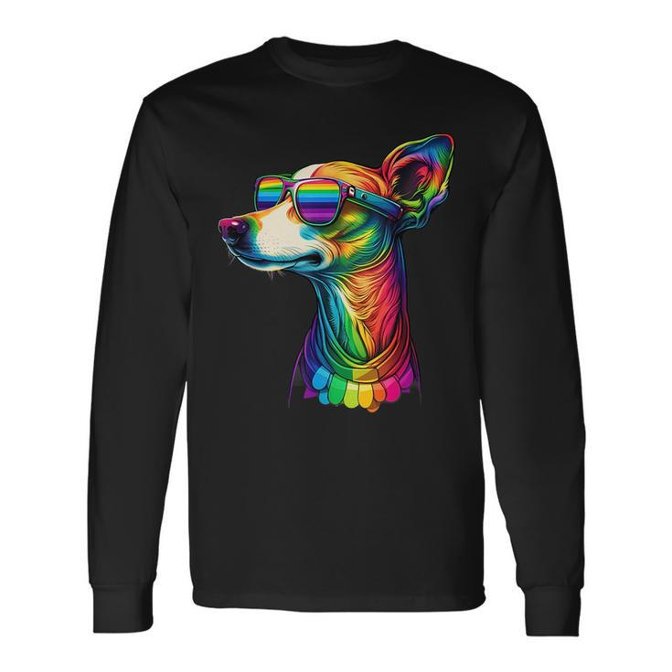 Lesbian Lgbt Gay Pride Italian Greyhound Dog Long Sleeve T-Shirt T-Shirt