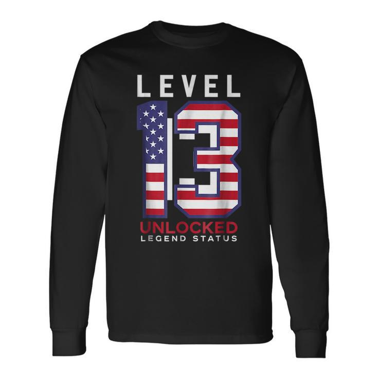 Level 13 Unlocked 13 Year Old Video Gamer & Gaming Long Sleeve T-Shirt T-Shirt