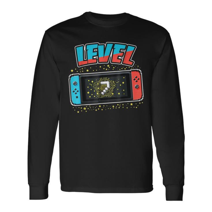 Level 7 Birthday Boy 7 Years Old Video Games Long Sleeve T-Shirt T-Shirt
