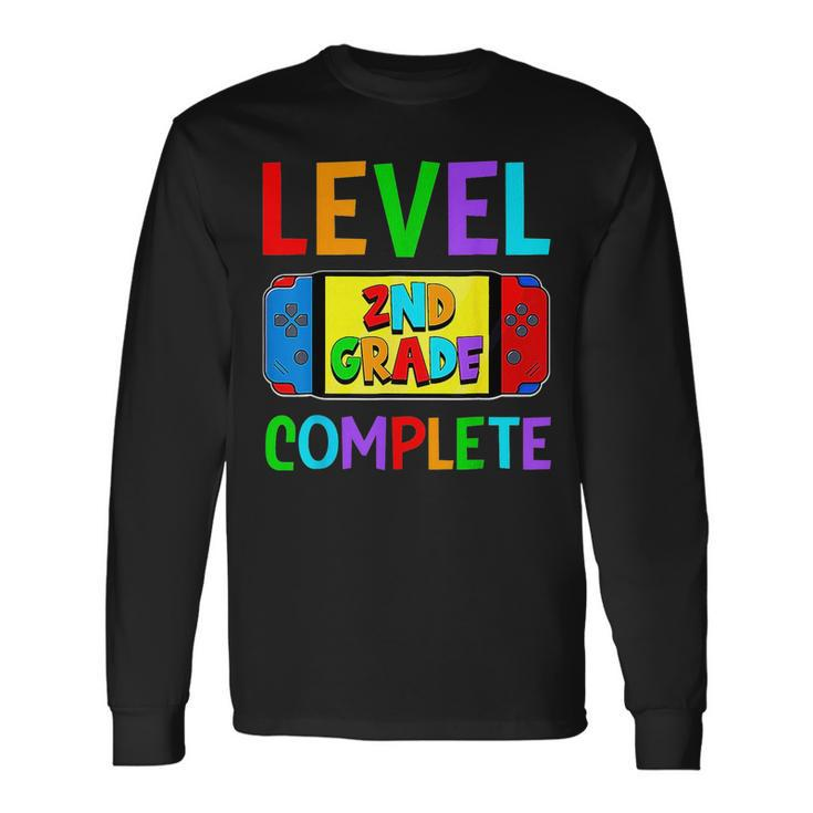 Level Complete 2Nd Grade Video Game Boys Last Day Of School Long Sleeve T-Shirt T-Shirt