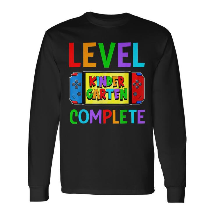 Level Complete Kindergarten Video Game Last Day Of School Long Sleeve T-Shirt T-Shirt