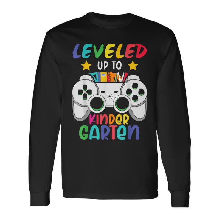 Level Up To Kindergarten Back To School Video Games Boys Long Sleeve