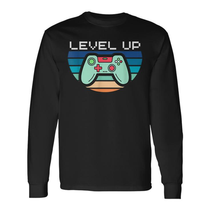 Level Up Video Game Controller Long Sleeve T-Shirt T-Shirt